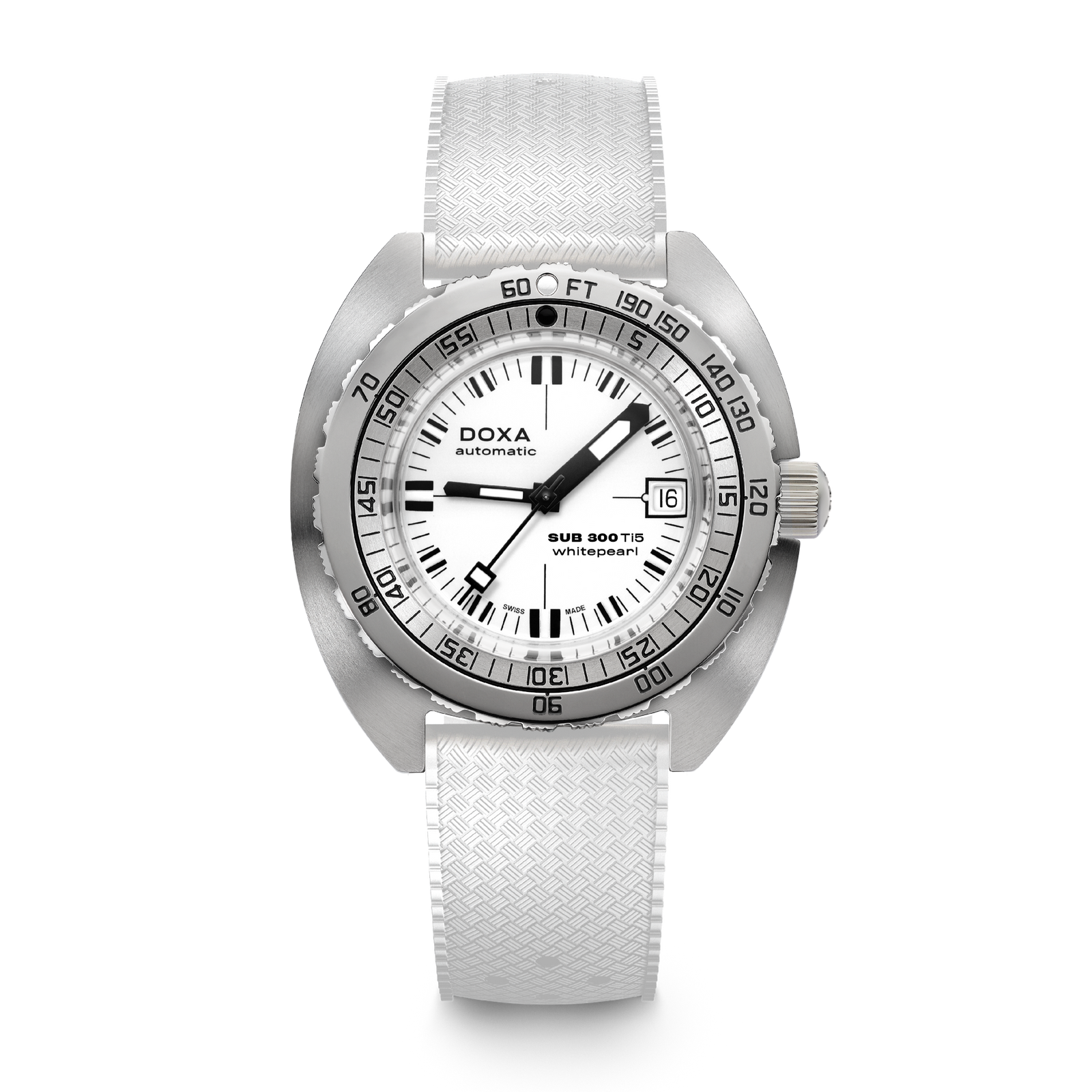 Doxa 300 Ti5- Whitepearl (White)
