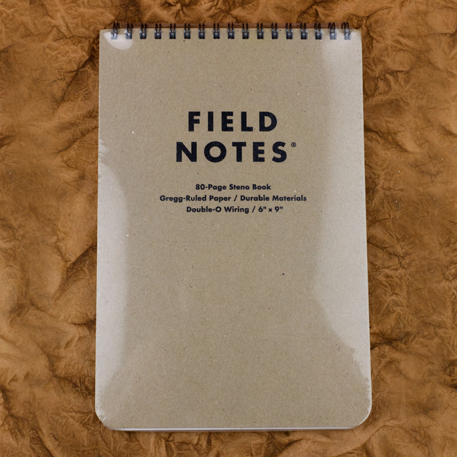 Field Notes - 80 Page Steno pad 6" x 9"