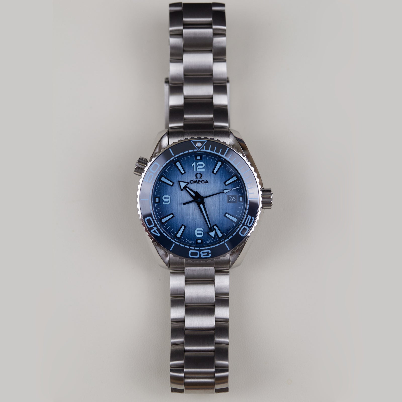 Ocean Mm Planet Ocean 42mm Lug To Lug SUMMER BLUE Omega Planet