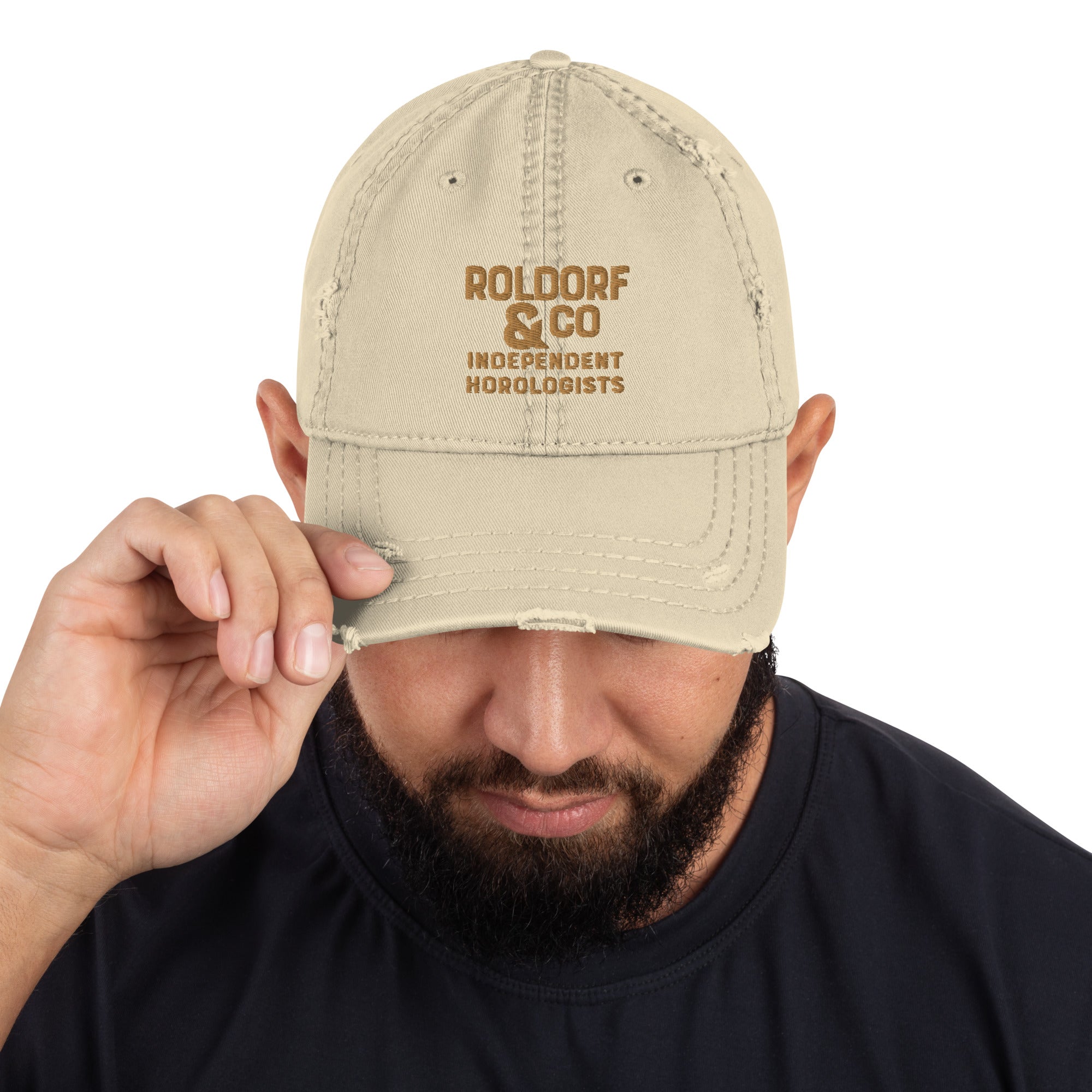 Distressed Logo Ball Cap – Roldorf & Co.