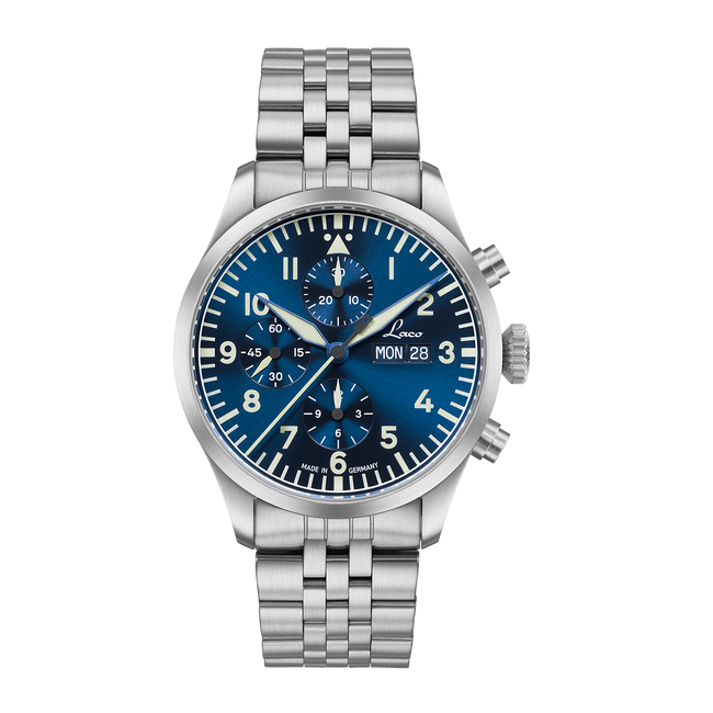Laco - Kiel 2.MB - 43 mm Automatic Blau