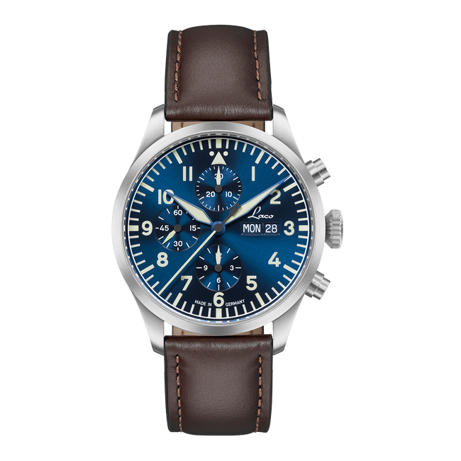 Laco - Kiel 2 - 43 mm Automatic Blau