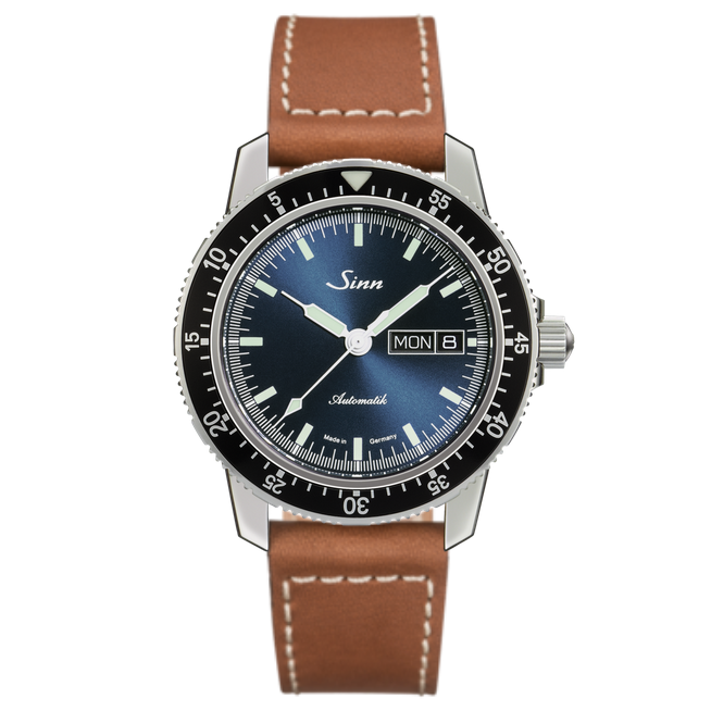 Sinn 104 St Sa I B Calfskin Leather Brown White Seams