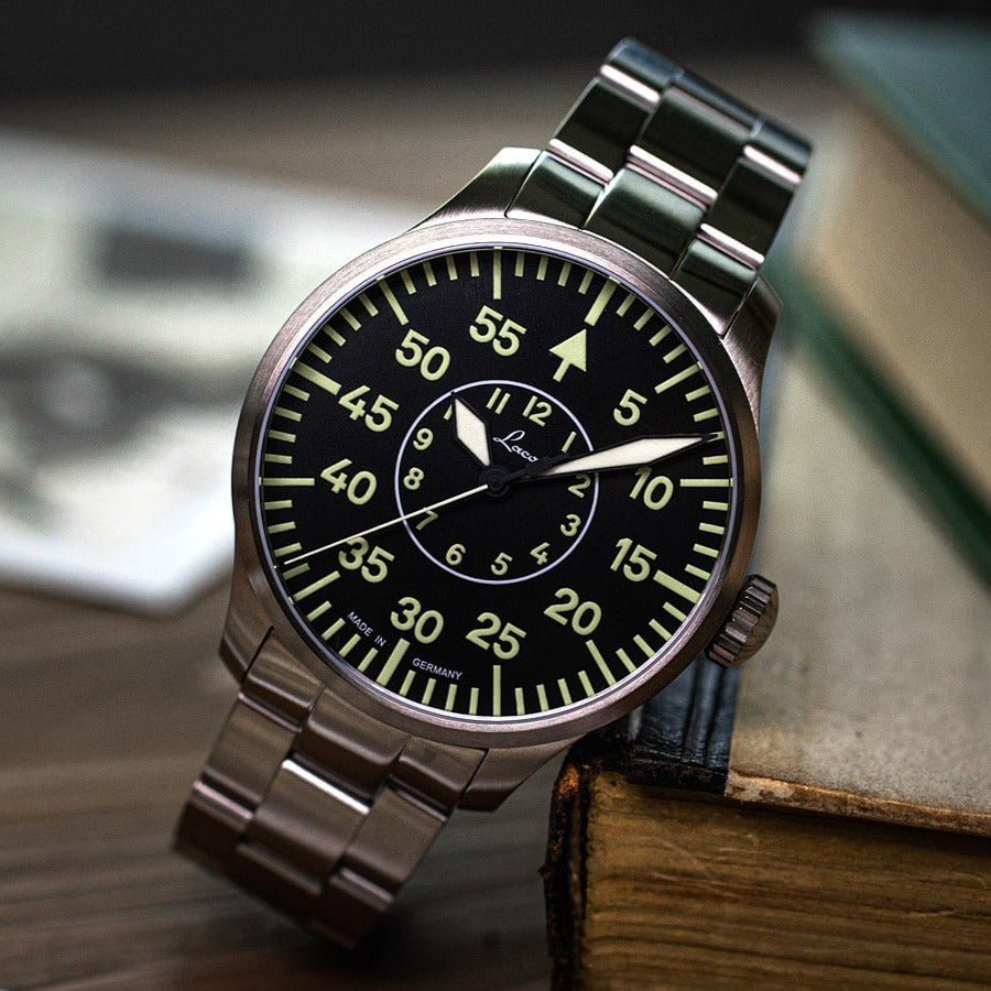 Strap Laco Black Automatic 42 Laco Aachen 42 Laco Aachen 42 Mm MB