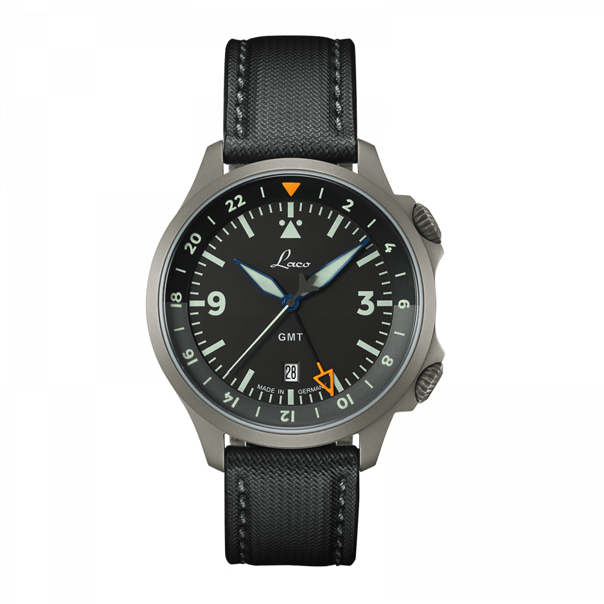 Laco Frankfurt GMT 43 mm Automatic Roldorf Co